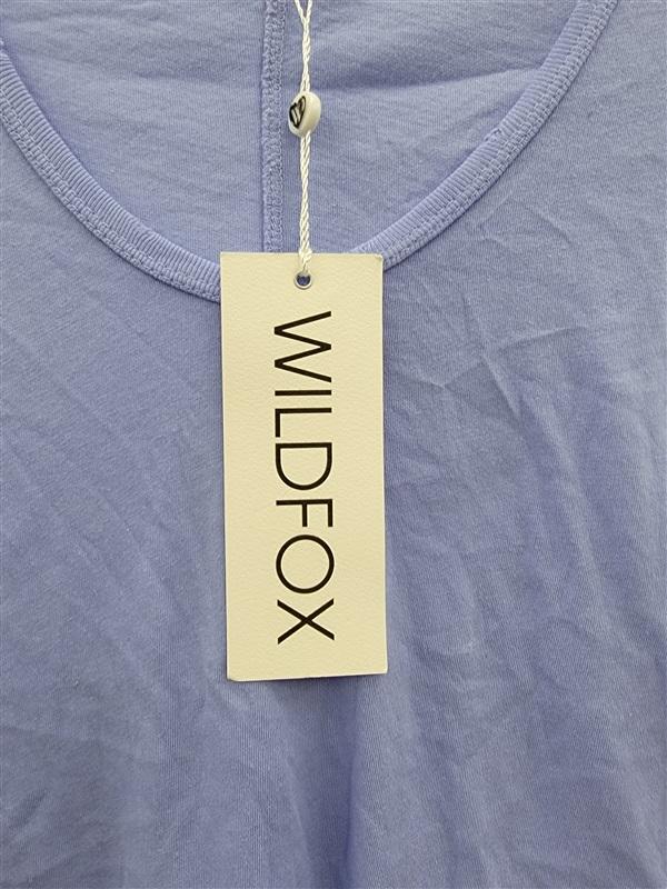 NWOT Wildfox M Distressed V-Neck T-Shirt Purple 123671