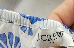 NWOTD J Crew 8 Blue White Seashell Dress 123699