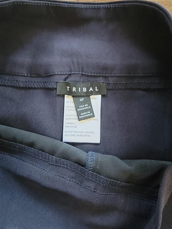 NWT Tribal 4P Flatten It Pull-on Ankle Pant Blue 123712