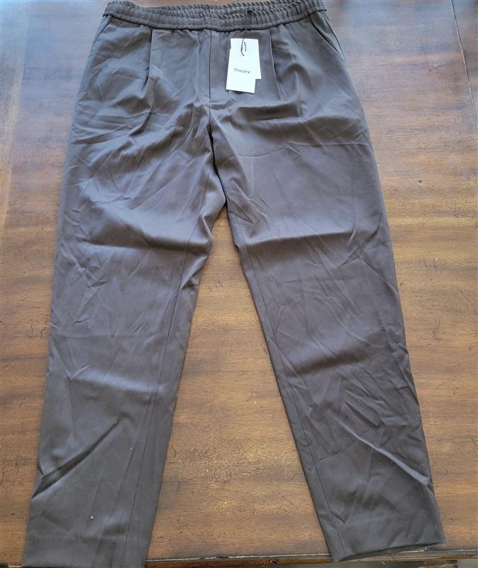 NWT Theory L Walter Portland Wool Java Brown Jogger Pants 123713