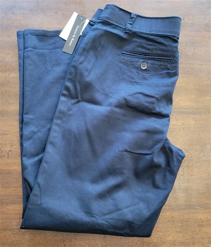 NWT Violets & Roses 12 31 Trouser Pants Navy 123716