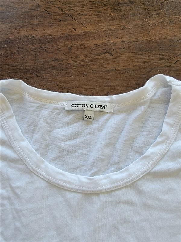 NWOT Cotton Citizen Prince XXL White Standard Long Sleeve Tee 123724
