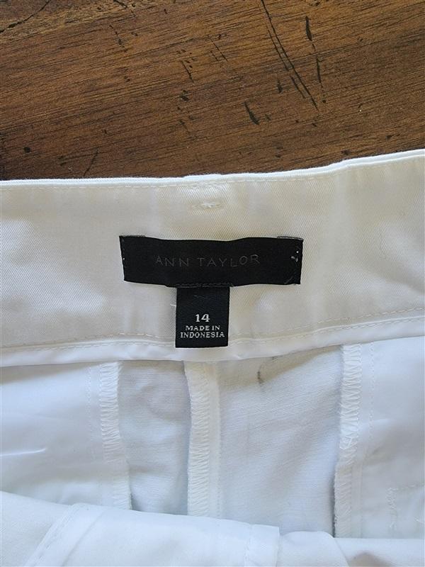 NWOTD Ann Taylor 14 The Devin City Shorts White 123725