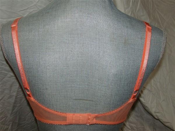 NWT OnGossamer 32D Gossamer Mesh Bump It Up! Push Up Bra 3201 Orange 123726