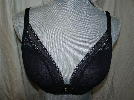 NEW Chantelle 32DDD Festivite Contour Plunge Bra 3682 Black Lace 123728