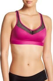 NWT Wacoal 32C/D Wire Free Medium Impact Sport Bra 852214 Purple 123734