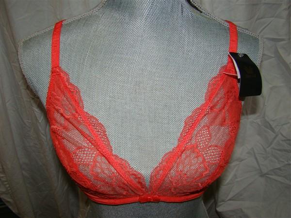 NWT Wacoal 30D Europe Vision Triangle Bra WE112002 Orange 123735