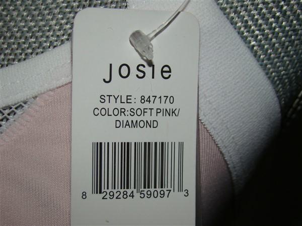 NWT Josie by Natori 32D/DD Amp'd Sport Tank Style 847170 Pink 123740