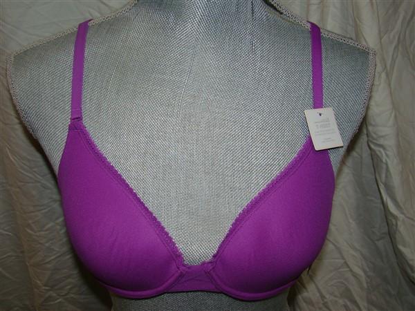 NWT OnGossamer 32D Gossamer Mesh Convertible T-Shirt Bra 013800 Purple 123741