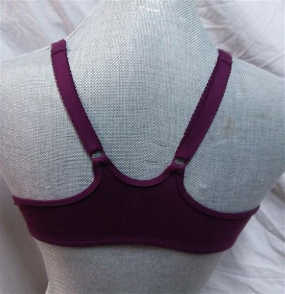 NWT Body by Wacoal T-Back 32DD Bra 65124 Plum Purple Cotton 123742