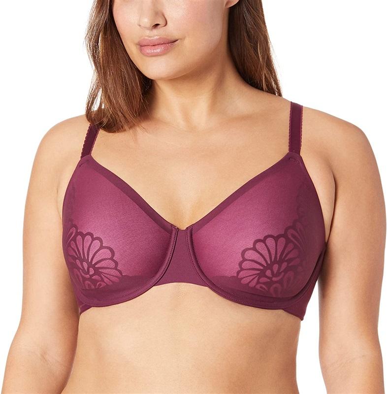 NWOT Bali 40B Beauty Lift Natural Lift Underwire Bra 6563 Wine 123748