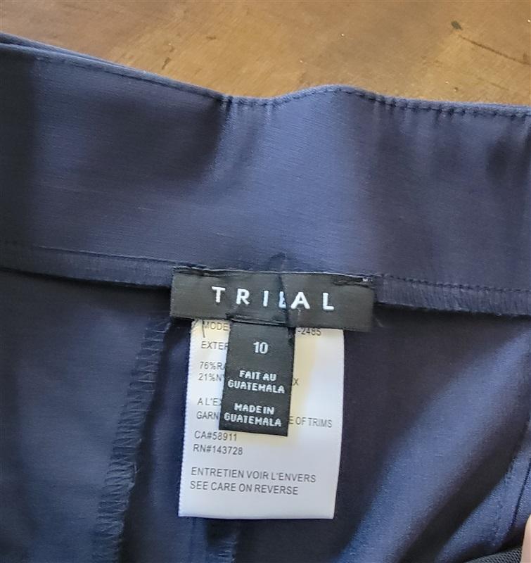 NWT Tribal 10 Flatten It Pull-on Ankle Pant Blue 123764