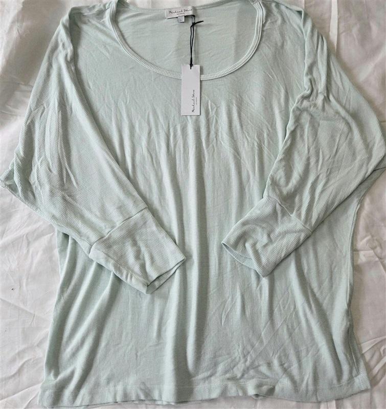 NWTD Michael Stars XL Joni Scoop neck Dolman Knit Top 123766