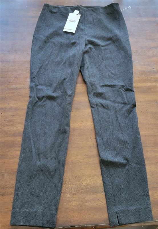 NWT Theory Large K Skinny Black/gray Leggings Regent Knit 123773