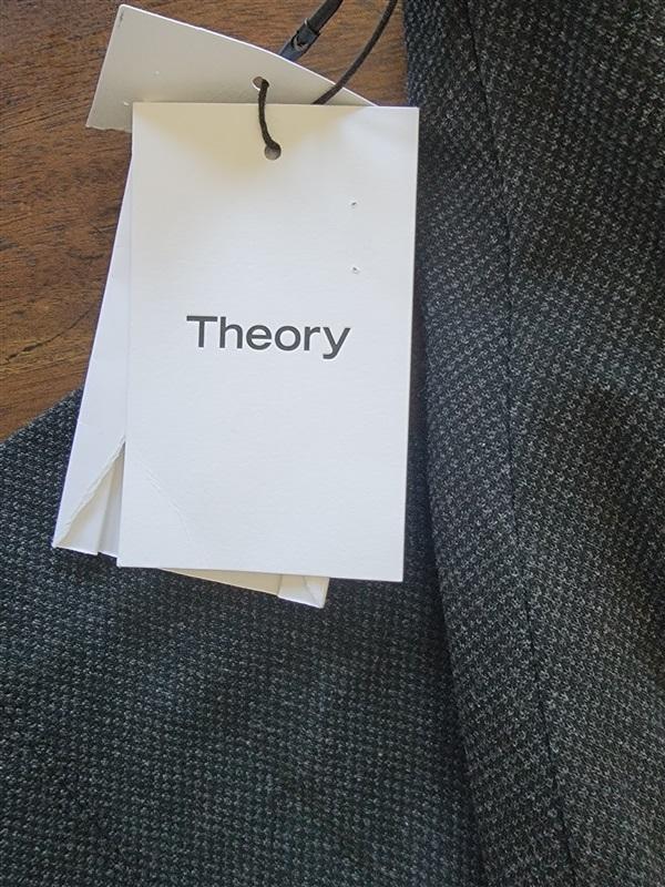 NWT Theory Large K Skinny Black/gray Leggings Regent Knit 123773