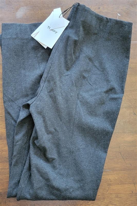 NWT Theory Large K Skinny Black/gray Leggings Regent Knit 123773