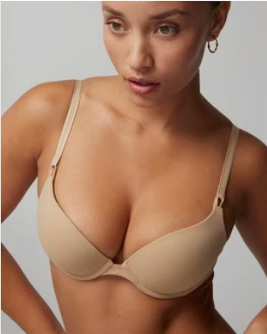 NWOTD Soma 38D Embraceable Tailored Push Up Underwire Bra Beige 123822