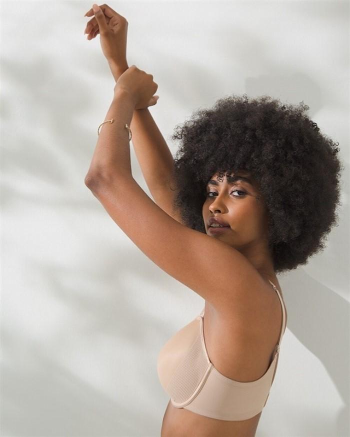 NWOT Soma 40DDD Cooling Full Coverage Underwire Bra Warm Amber Beige 123842