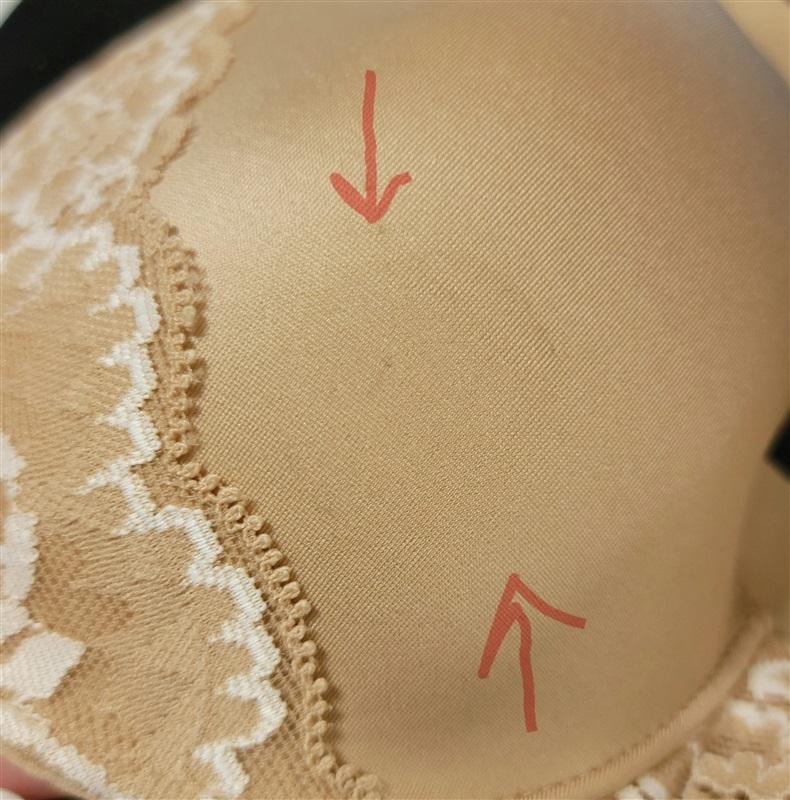 NWOTD Soma 40D Vanishing Back Full Coverage Lace Underwire Bra Beige 123882