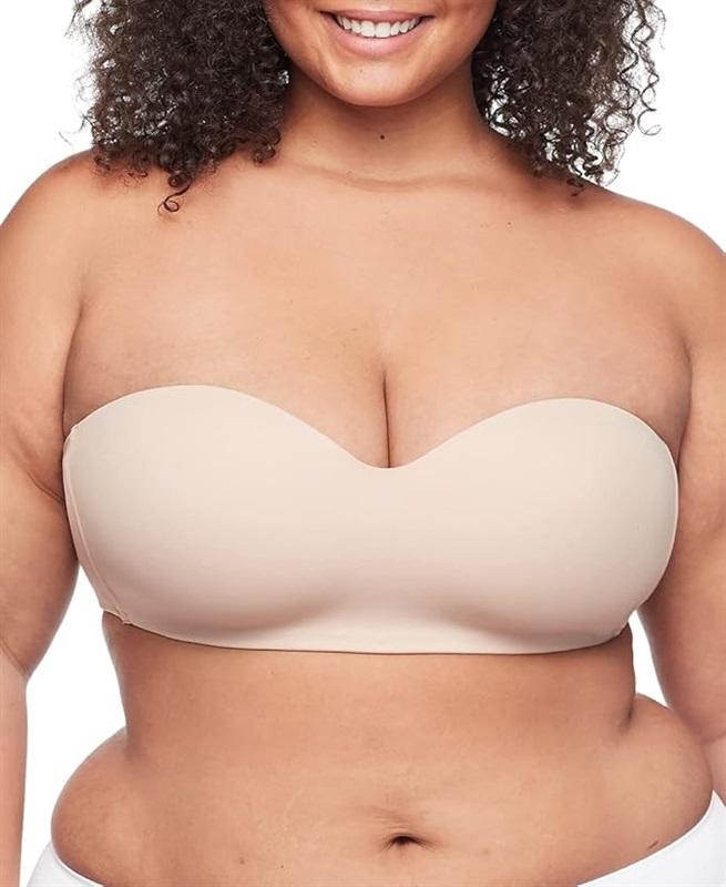 NWOT Warners XL Easy Does It Strapless Wireless Bra RY0161A Beige 123933