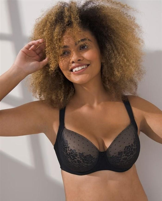 NWOT Soma 42D Stunning Support Full Coverage Underwire Bra Black #108392