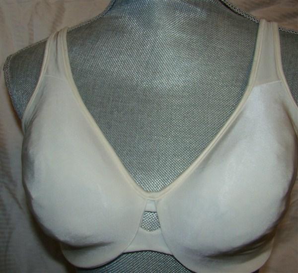 NWOTD Lilyette 34D Ivory Keyhole Underwire Minimizer 0904 123654