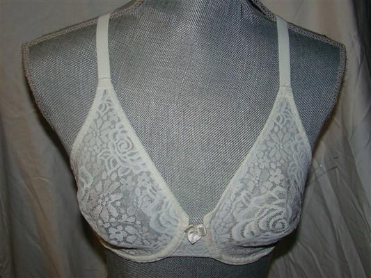 NWTD Wacoal 32D Halo Lace Molded 851205 Underwire Bra Ivory 123965