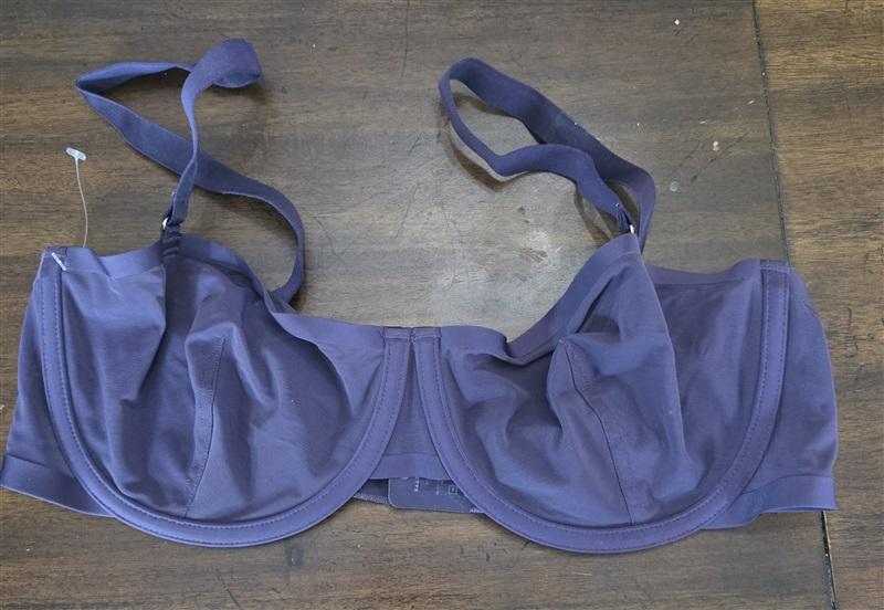 NWOT CUUP 36D The Balconette Mesh Purple Sheer Underwire Bra 124001