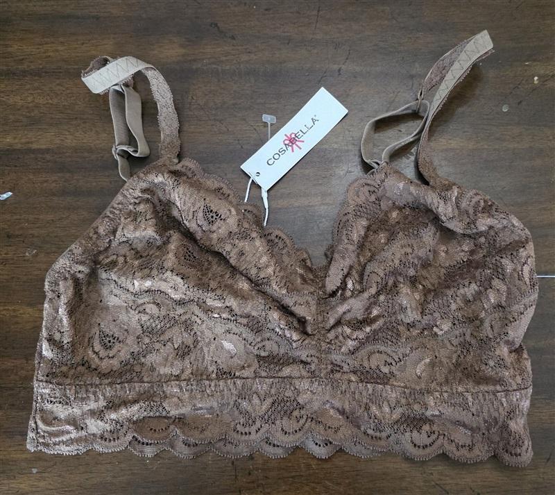 NWT Cosabella L Never Say Never Sweetie Bra NEV1301 Brown 124002