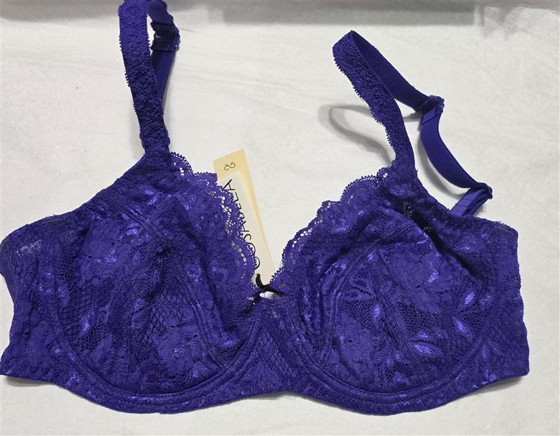 NWT Cosabella 34C Never Say Never Side Support Bra 1138 Violet Purple 124005