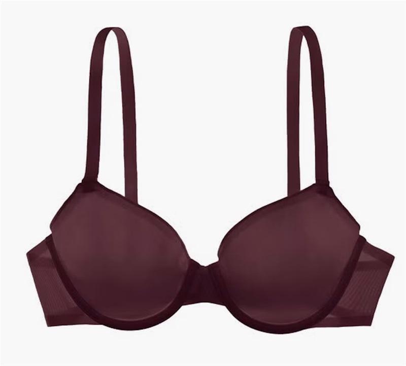NWOTD CUUP 32H The Demi Modern T Shirt Wine Burgundy Bra 124016