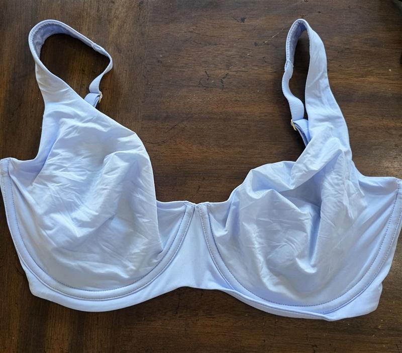 NWOTD CUUP 34F The Scoop Blue Microfiber Undewire Bra 124018