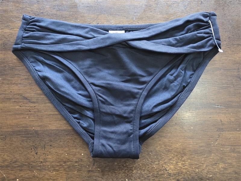 NWT Robin Piccone M Lily Twisted Bikini Bottom Blue 124064