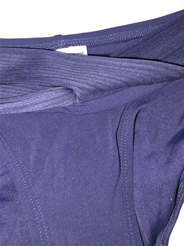 NWT Robin Piccone M Lily Twisted Bikini Bottom Blue 124064