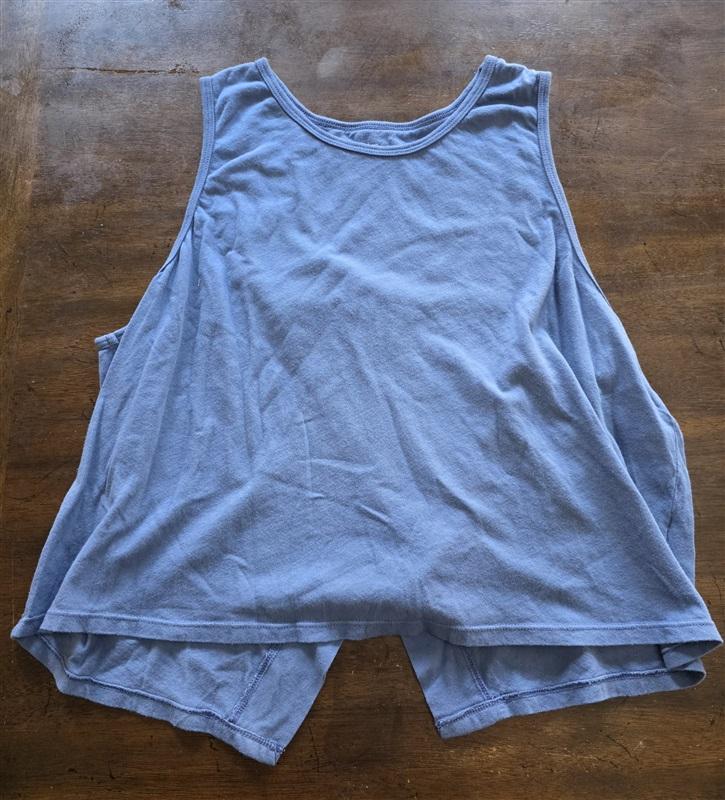 NWT Calme XXL Cross Back Tank Top Navy Blue 124068