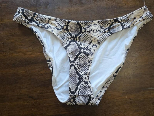 NWT Aqua Swim M Snake Print Bikini Bottom Swimsuit 124072