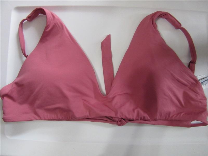 NWOT Isabella Rose Bondi D Cup Pink Strappy Triangle Bikini Swim Top #124080
