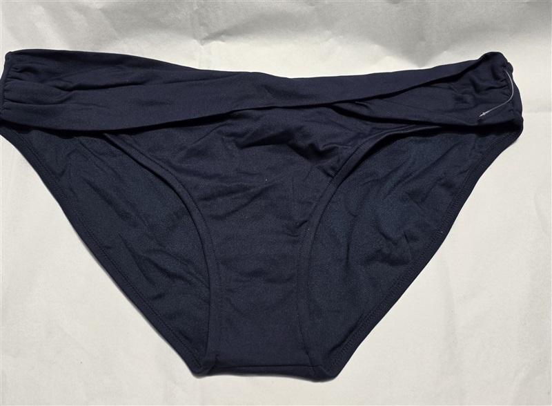 NWOT Seafolly 2 USA Solid Twist Hipster Bikini Bottom Black 124085