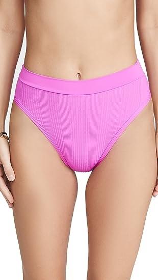 NWT L Space Frenchi S Purple High-Waisted Bikini Swim Bottom Bitsy 124089