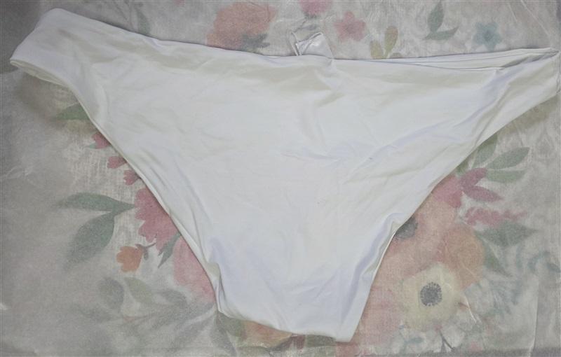 NWOT L*Space XL Camacho Classic Bikini Swim Bottom White 124092