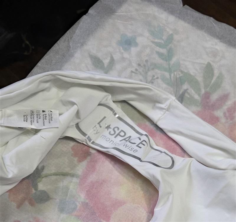 NWOT L*Space XL Camacho Classic Bikini Swim Bottom White 124092