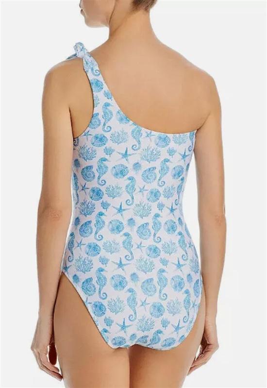 NWTD Aqua Swim XL Sea Life 1PC 1 Shoulder Swimsuit 124098