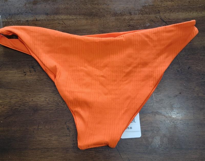 NWOTD L*Space M Camacho Classic Bikini Swim Bottom POP Orange 124110