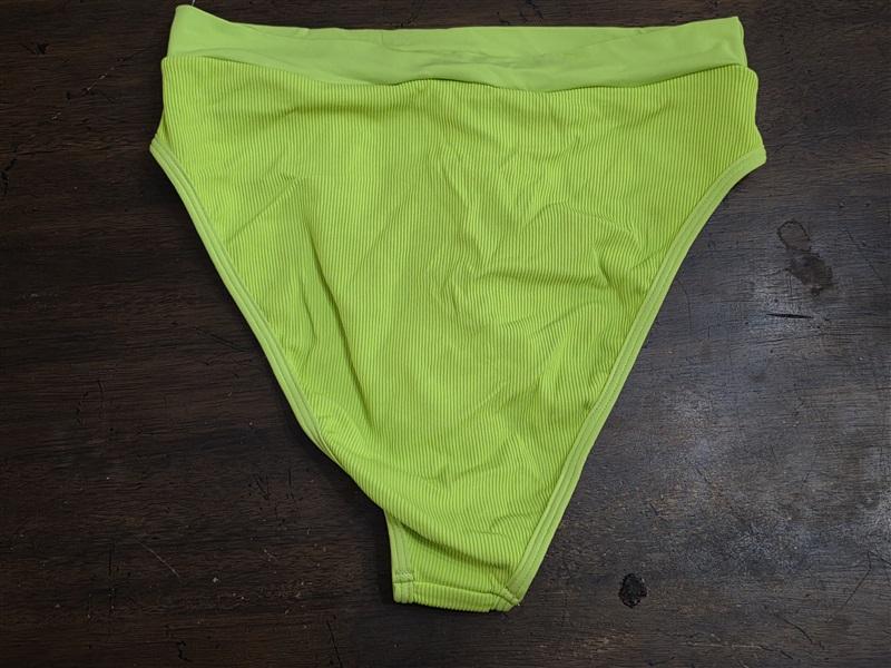 NWT L*Space L Frenchi Bitsy Cut Swim Bottom Bikini Green 124120