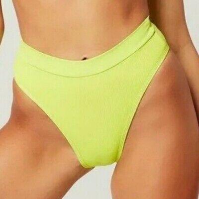 NWT L*Space L Frenchi Bitsy Cut Swim Bottom Bikini Green 124120