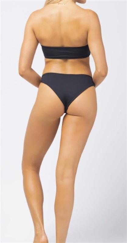 NWT L*Space L Amal Sparkle Ivory Tie Side Bikini Bottom 124126