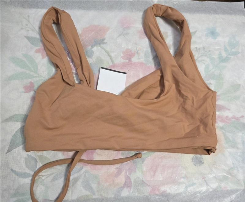 NWT L*Space XS Wilder Top Putty Bikini Swim Top 124138