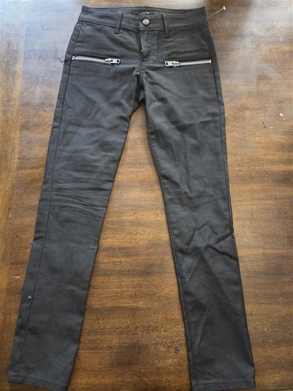NWOT Joe's 27 Moto Black Jeans Zipper Pockets 124148