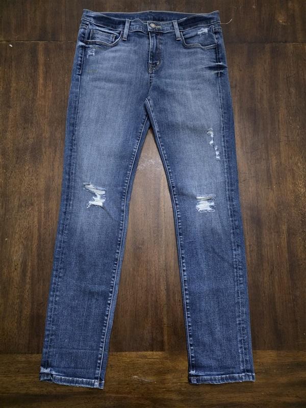 NWOT Fidelity 26 Axl Distressed Skinny Jeans Blue 124161