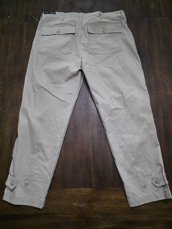 NWT Liverpool 14 32 Utility Cargo Crop With Tab Hem Safari Tan 124162
